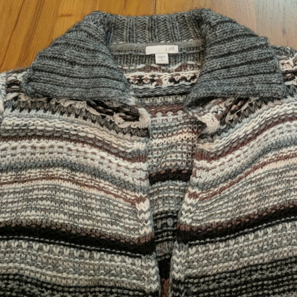 J.Jill collared wool blend cardigan - Picture 4 of 5